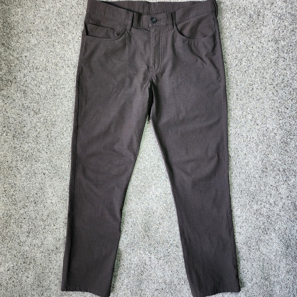 Callaway Golf Pants Mens 32x30 Grey/Brown Micro‎ Rib Performance Stretch EUC